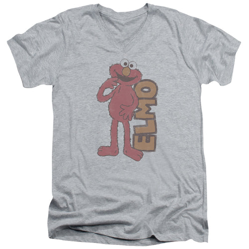 Sesame Street Vintage Elmo V-Neck T-Shirt