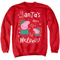 Peppa Pig And George Pig, Merry Christmas Elves Crewneck Sweatshirt