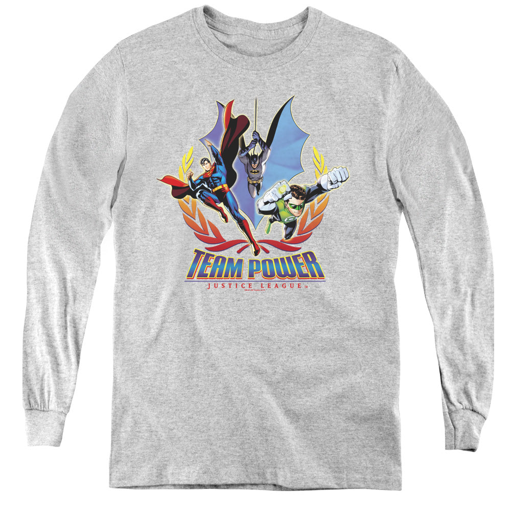 Justice League Team Power Youth Long Sleeve T-Shirt