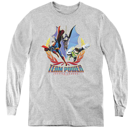 Justice League Team Power Youth Long Sleeve T-Shirt