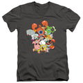 Spongebob Squarepants The Whole Gang V-Neck T-Shirt