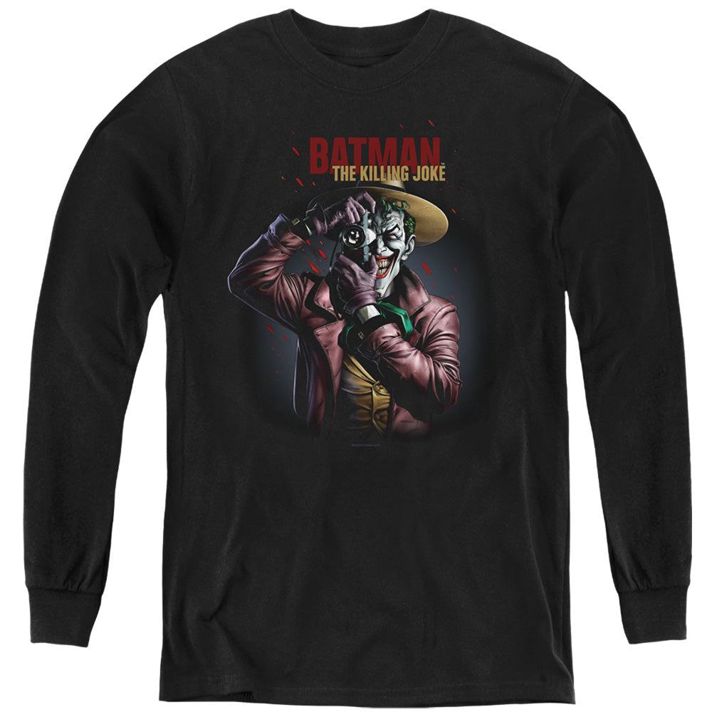 Batman Killing Joke Camera Youth Long Sleeve T-Shirt