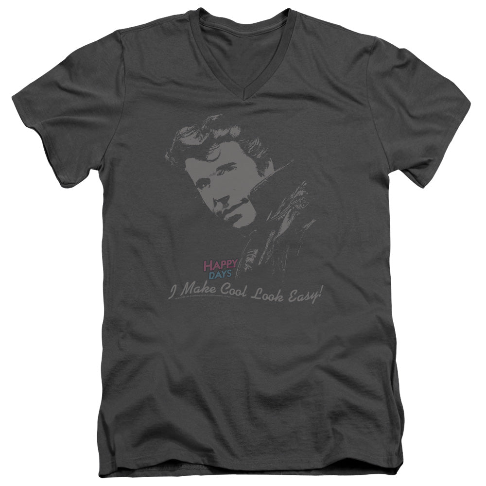 Happy Days Cool Fonz V-Neck T-Shirt