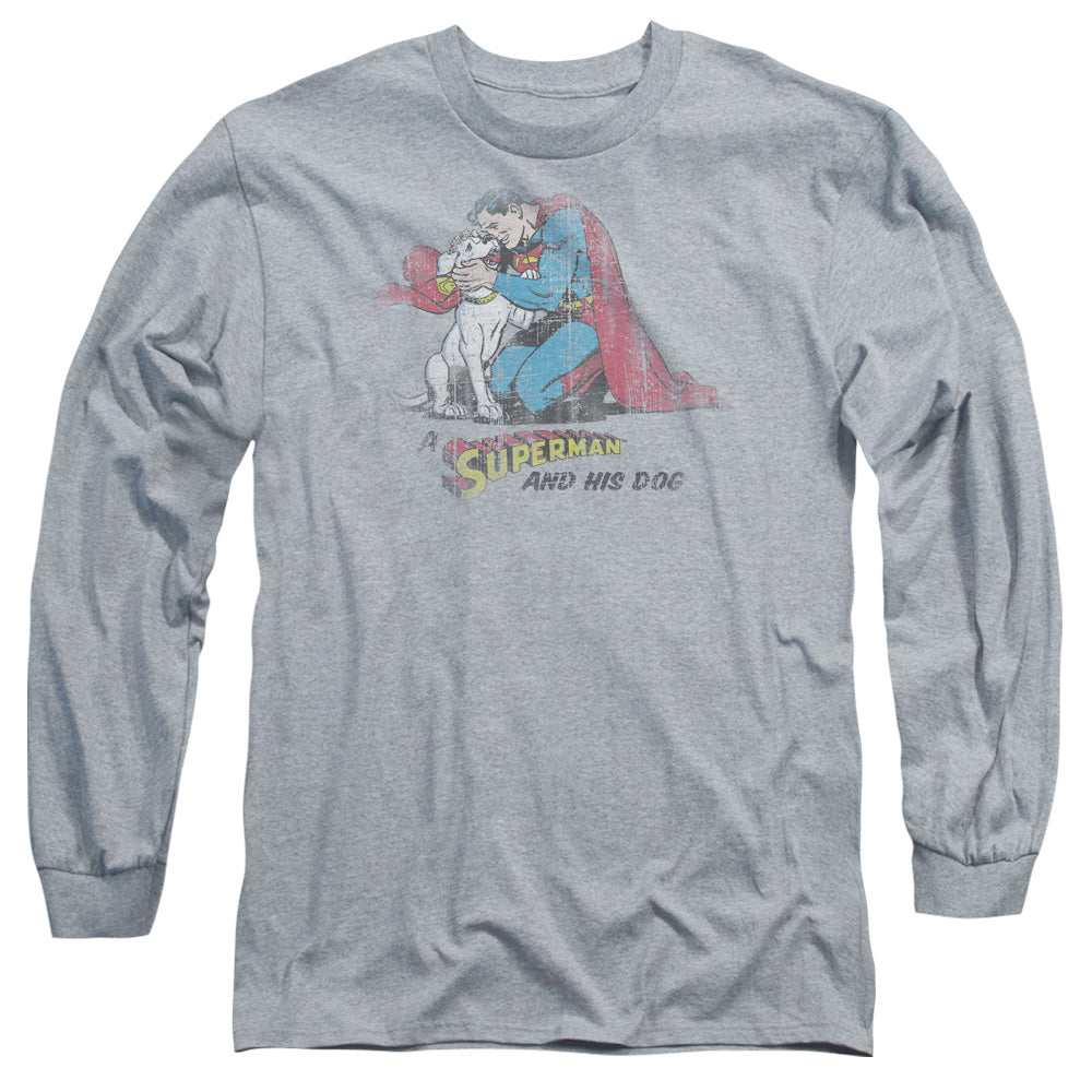 Superman And His Dog Long Sleeve T-Shirt