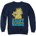 Garfield Never Wrong Crewneck Sweatshirt