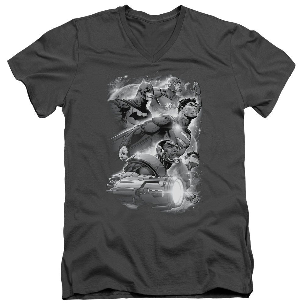 Justice League Atmospheric V-Neck T-Shirt