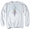 The Batman Joker Varsity on White Crewneck Sweatshirt