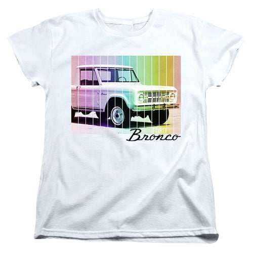 Ford Retro Rainbow Womens T-Shirt