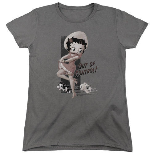 Betty Boop Out of Control Womens T-Shirt