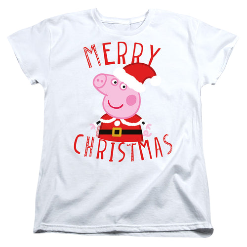 Peppa Pig Merry Christmas Womens T-Shirt
