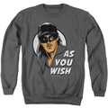 The Princess Bride As You Wish Charcoal Crewneck Sweatshirt