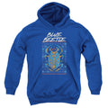 Blue Beetle Stylized Scarab Youth Hoodie