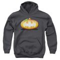 Batman Bat Pumpkin Logo Youth Hoodie