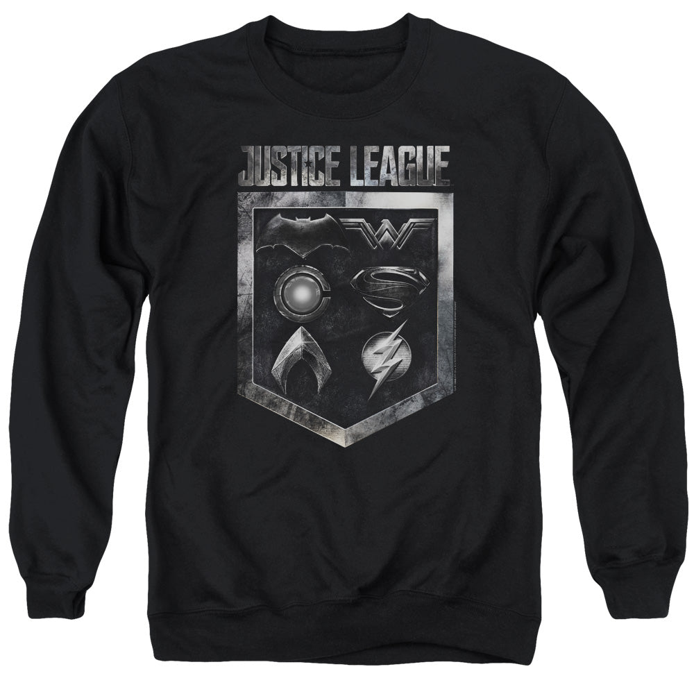 Justice League Shield Of Emblems Crewneck Sweatshirt