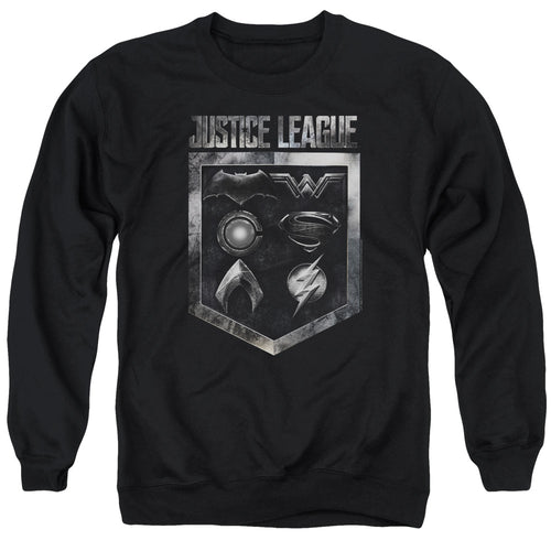 Justice League Shield Of Emblems Crewneck Sweatshirt