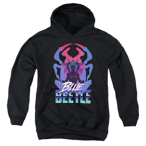 Blue Beetle Silhouette Youth Hoodie