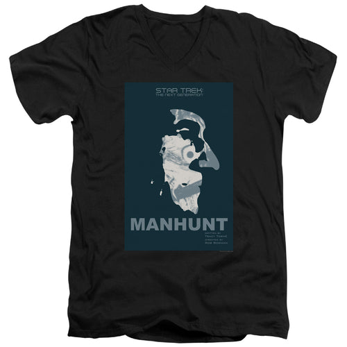 Star Trek Manhunt Black V-Neck T-Shirt