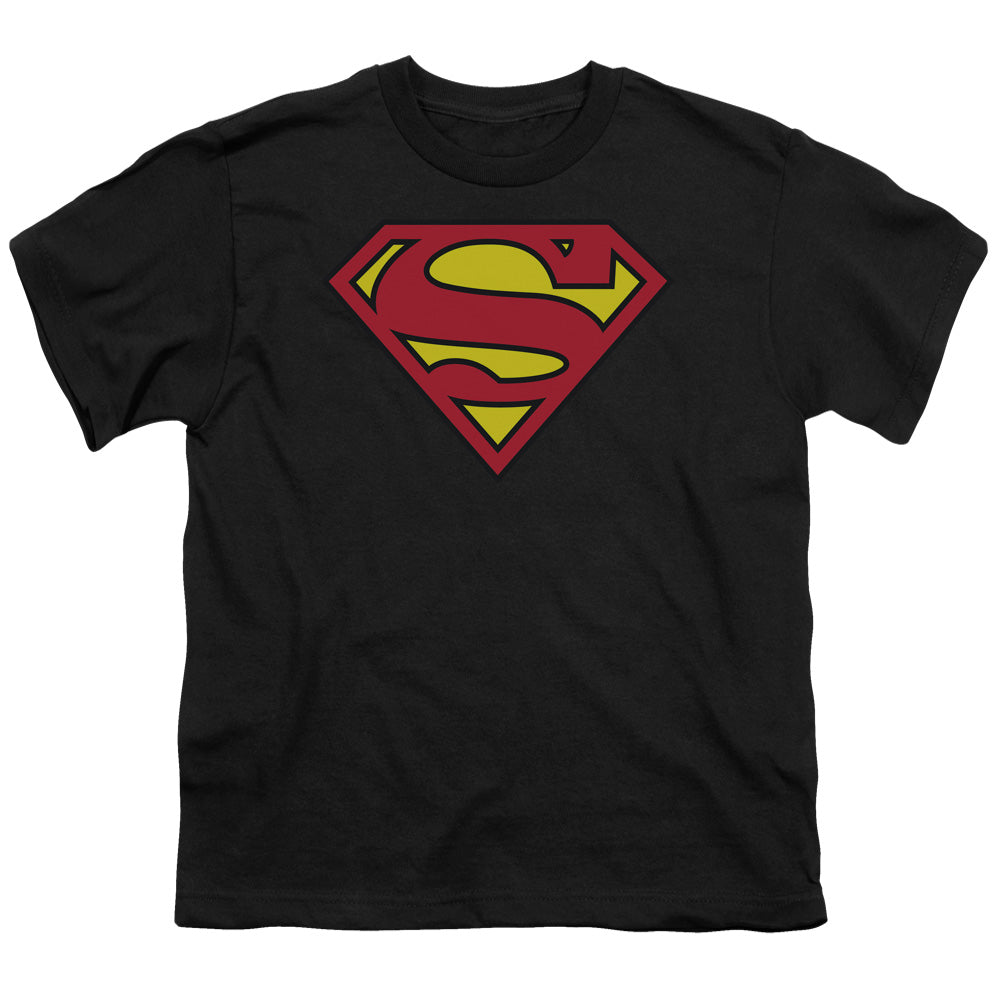 Superman Classic Logo Black Youth/Toddler T-Shirt