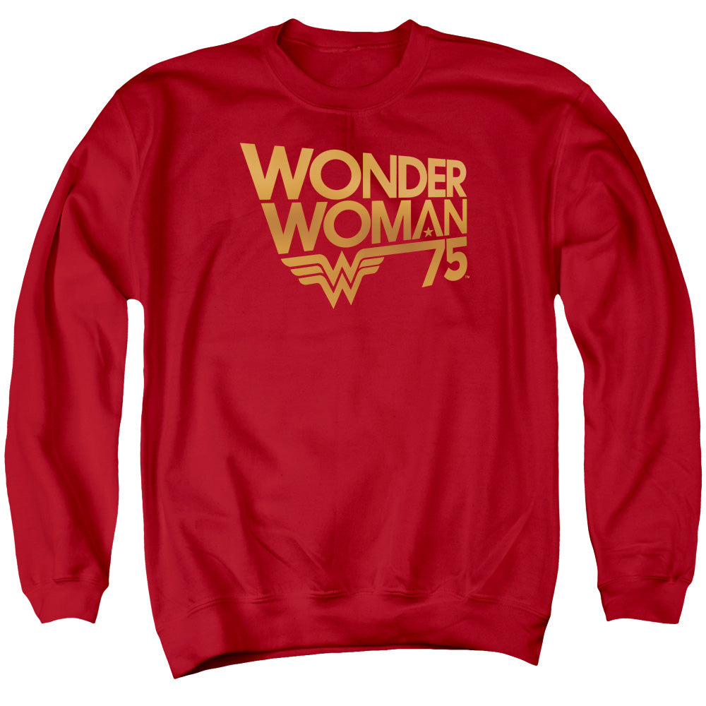 Wonder Woman 75th Anniversary Gold Logo Crewneck Sweatshirt