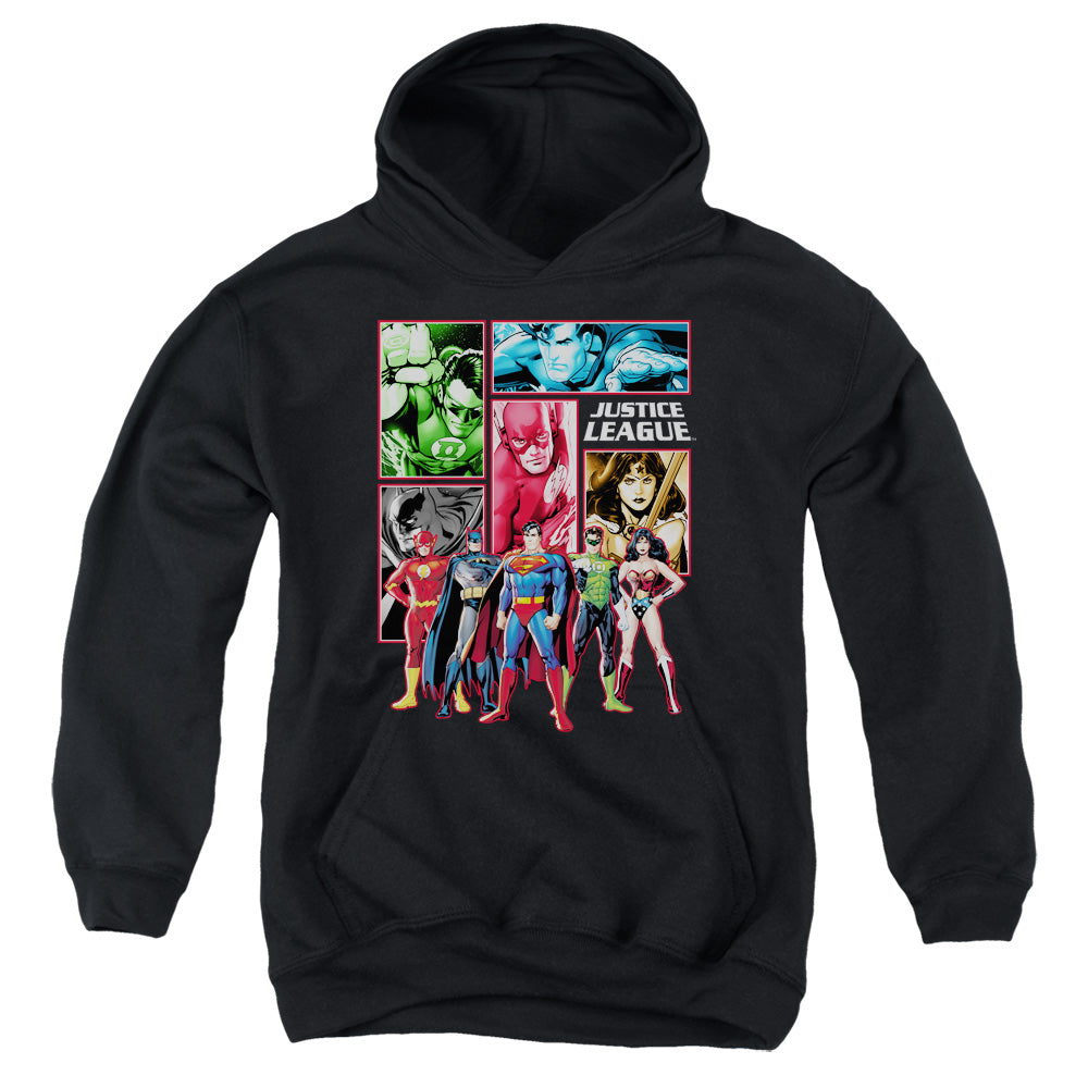 Justice League Justice League Panels Youth Hoodie