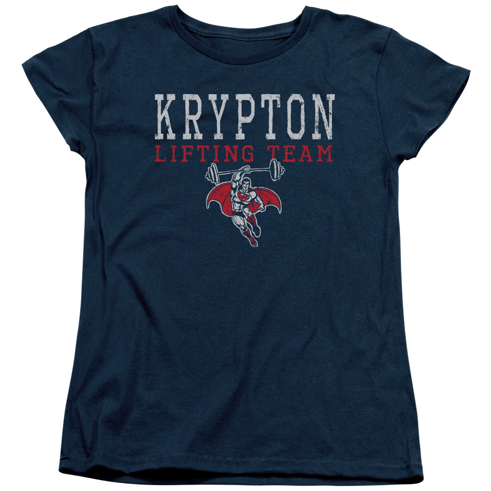 DC Comics Krpton Lifting Womens T-Shirt