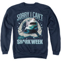 Sorry I Can't It's Shark Week Crewneck Sweatshirt