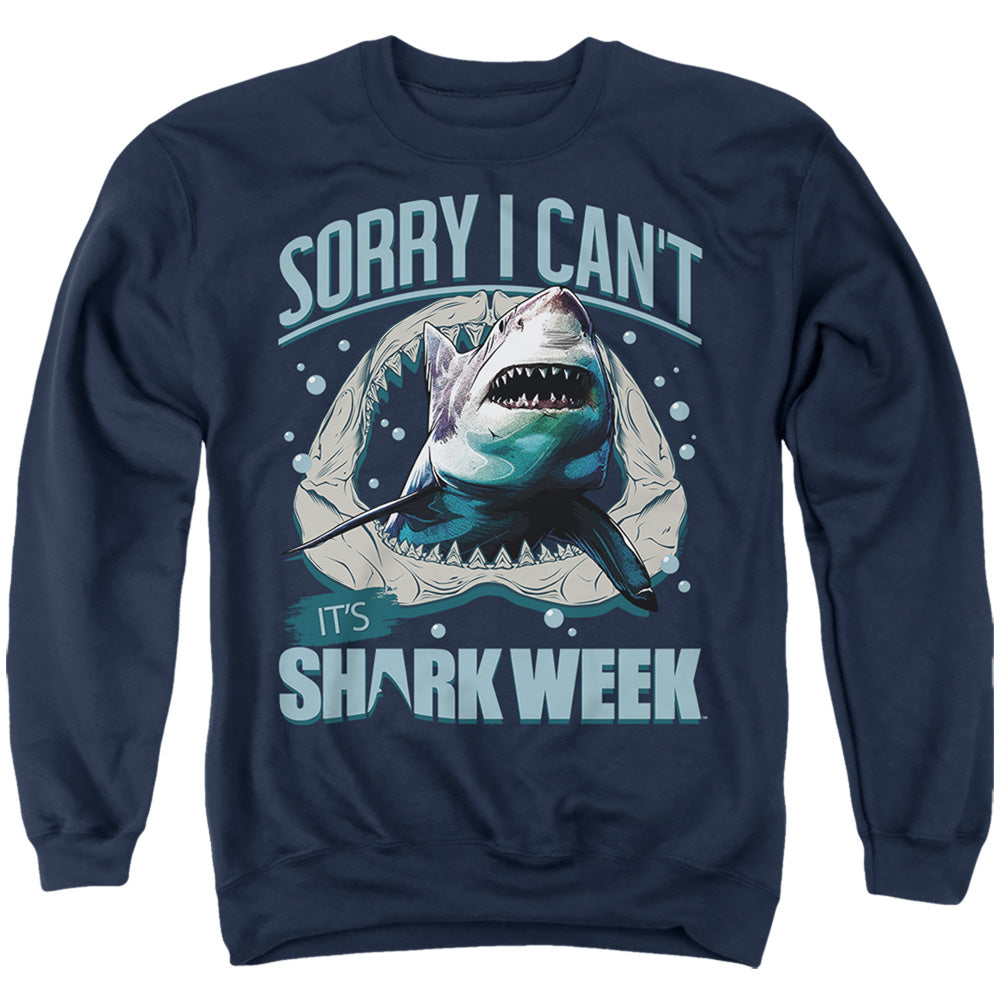 Sorry I Can't It's Shark Week Crewneck Sweatshirt