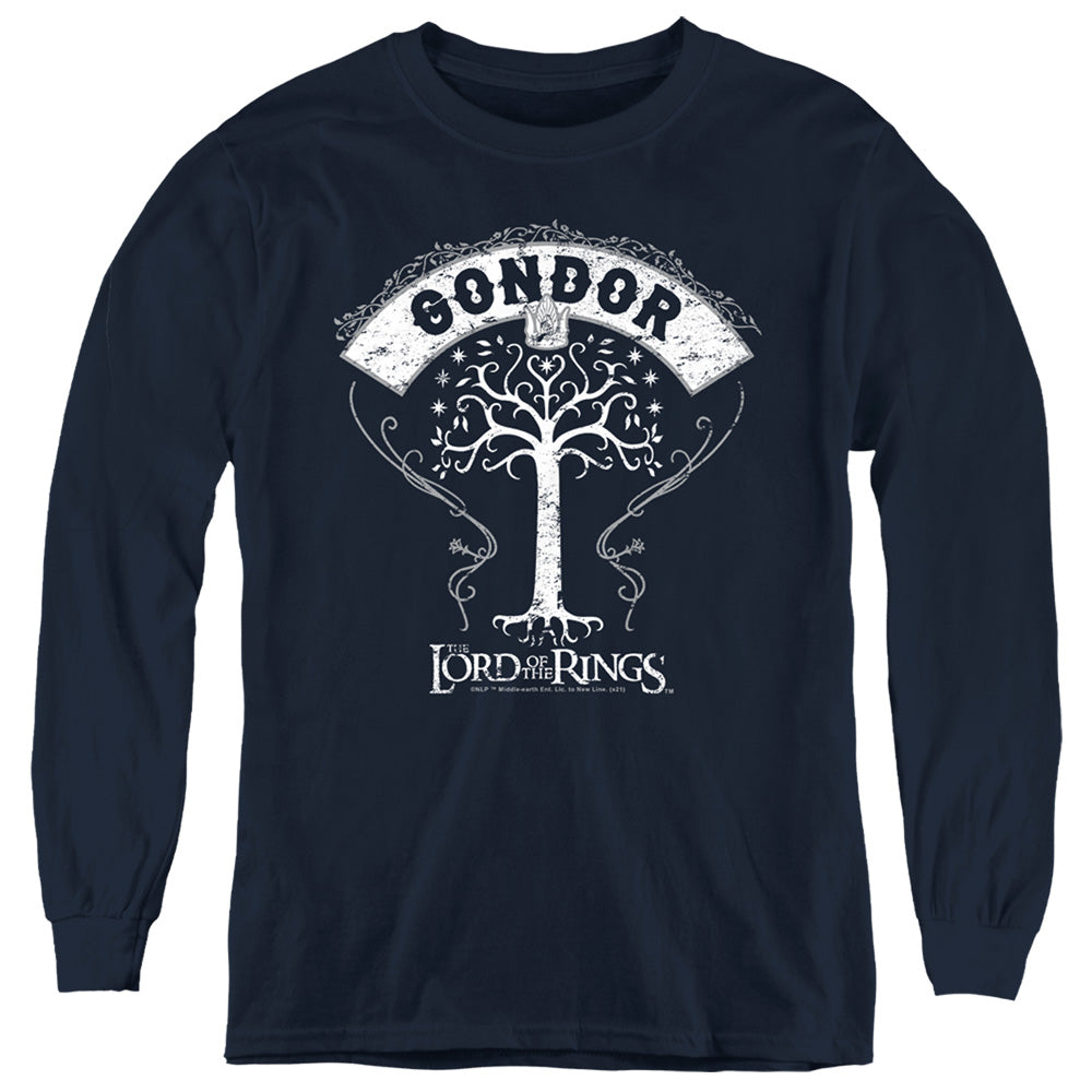 Lord of the Rings Gondor Crest Youth Long Sleeve T-Shirt