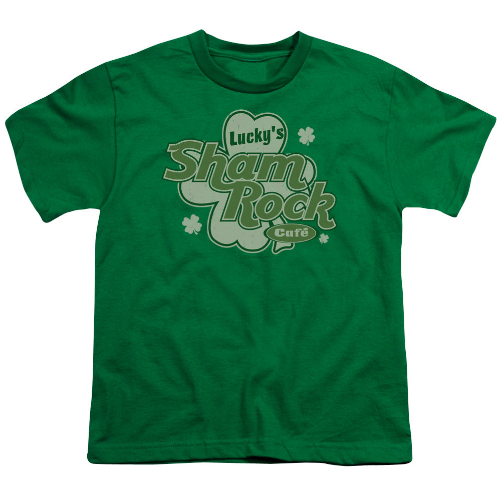 St Patrick's Day Lucky's Shamrock Cafe Green Youth/Toddler T-Shirt