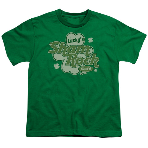 St Patrick's Day Lucky's Shamrock Cafe Green Youth/Toddler T-Shirt