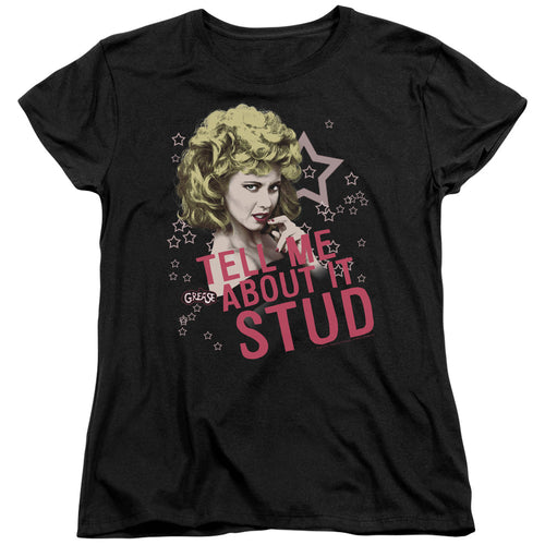 Grease Tell Me About It Stud Womens T-Shirt