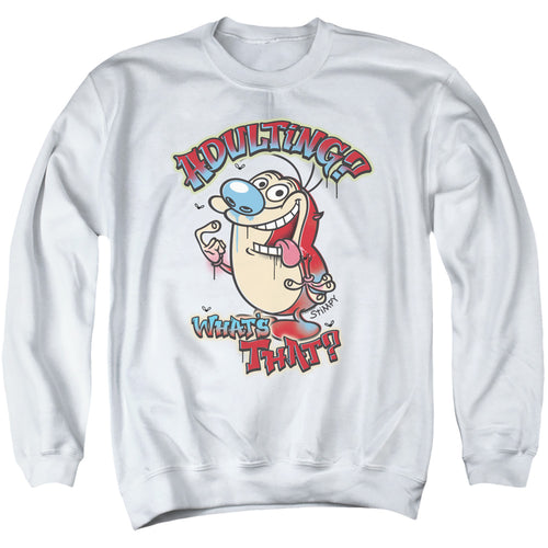 Ren and Stimpy Adulting Graffiti Crewneck Sweatshirt