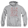 Christmas Candy Cane Crew Athletic Heather Pullover Hoodie