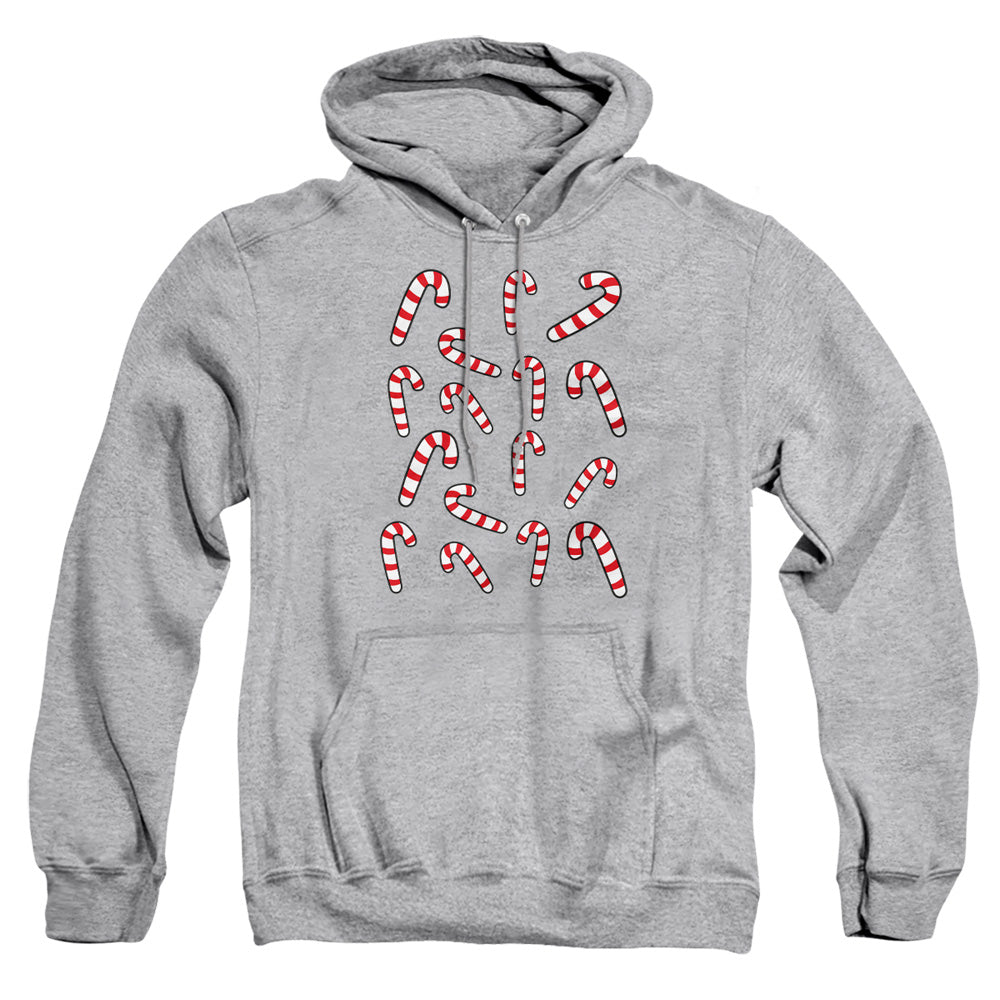 Christmas Candy Cane Crew Athletic Heather Pullover Hoodie