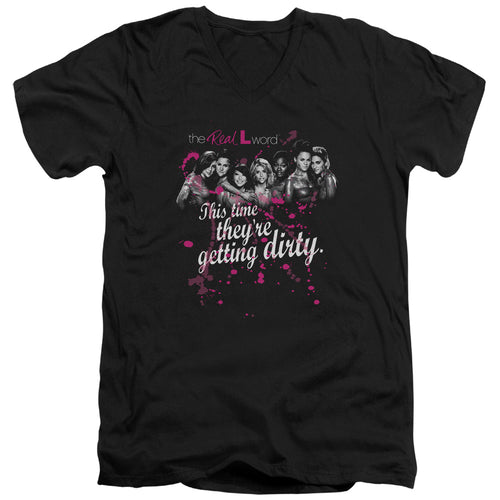 The Real L Word Getting Dirty V-Neck T-Shirt