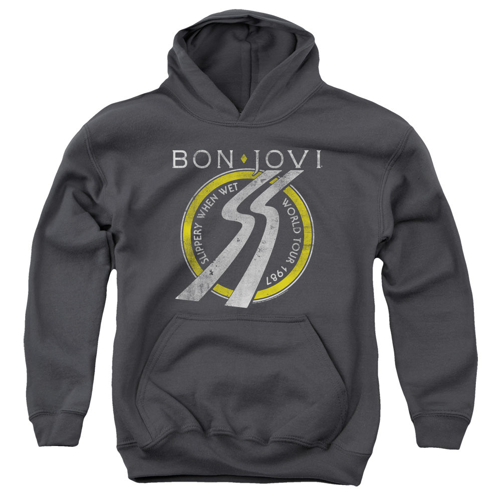 Bon Jovi Slippery When Wet World Tour Youth Hoodie