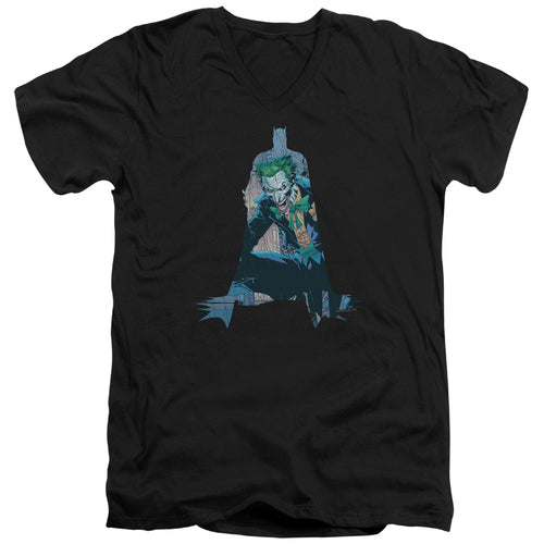 Batman Scene Inside V-Neck T-Shirt