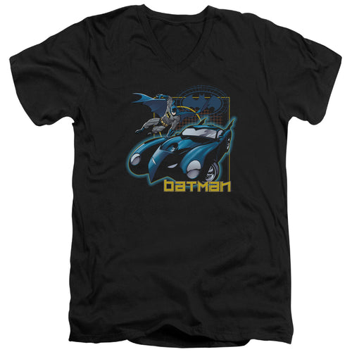 Batman Nice Wheels V-Neck T-Shirt