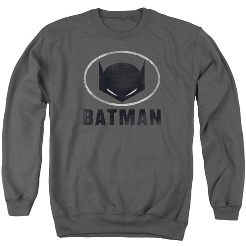 Batman Mask In Oval Crewneck Sweatshirt
