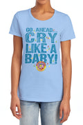 Dubble Bubble Cry Like a Baby Womens T-Shirt