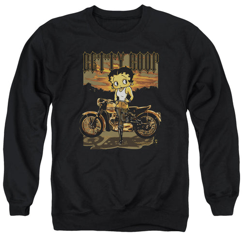 Betty Boop Rebel Rider Crewneck Sweatshirt