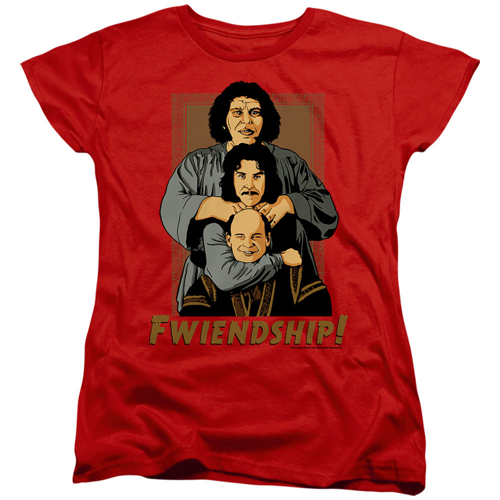 The Princess Bride Fwiendship Red Womens T-Shirt
