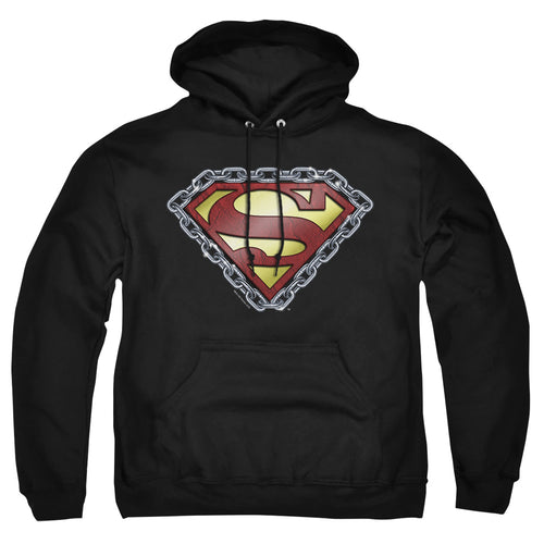 Superman Chained Shield Pullover Hoodie