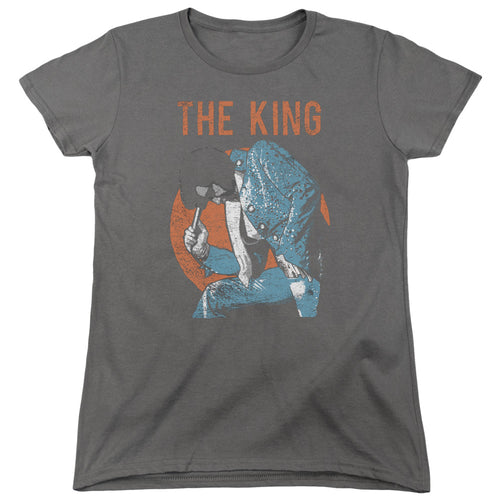 Elvis Presley Mic In Hand Womens T-Shirt