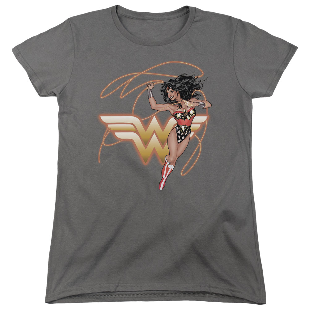 Wonder Woman Glowing Lasso Womens T-Shirt