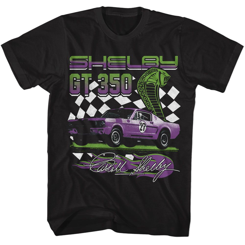 GT 350 Racing Carroll Shelby t-shirt in black