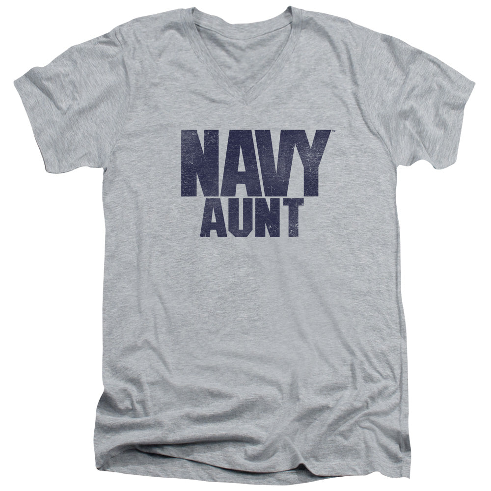 U.S. Navy Aunt V-Neck T-Shirt