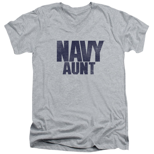 U.S. Navy Aunt V-Neck T-Shirt