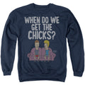 Beavis and Butthead When Do We Get The Chicks? Crewneck Sweatshirt