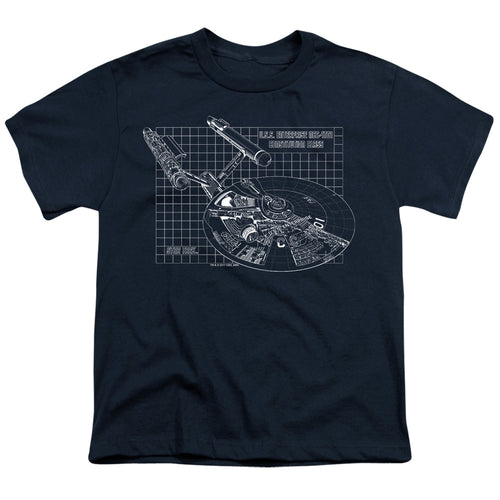 Star Trek Enterprise Blueprint Youth/Toddler T-Shirt